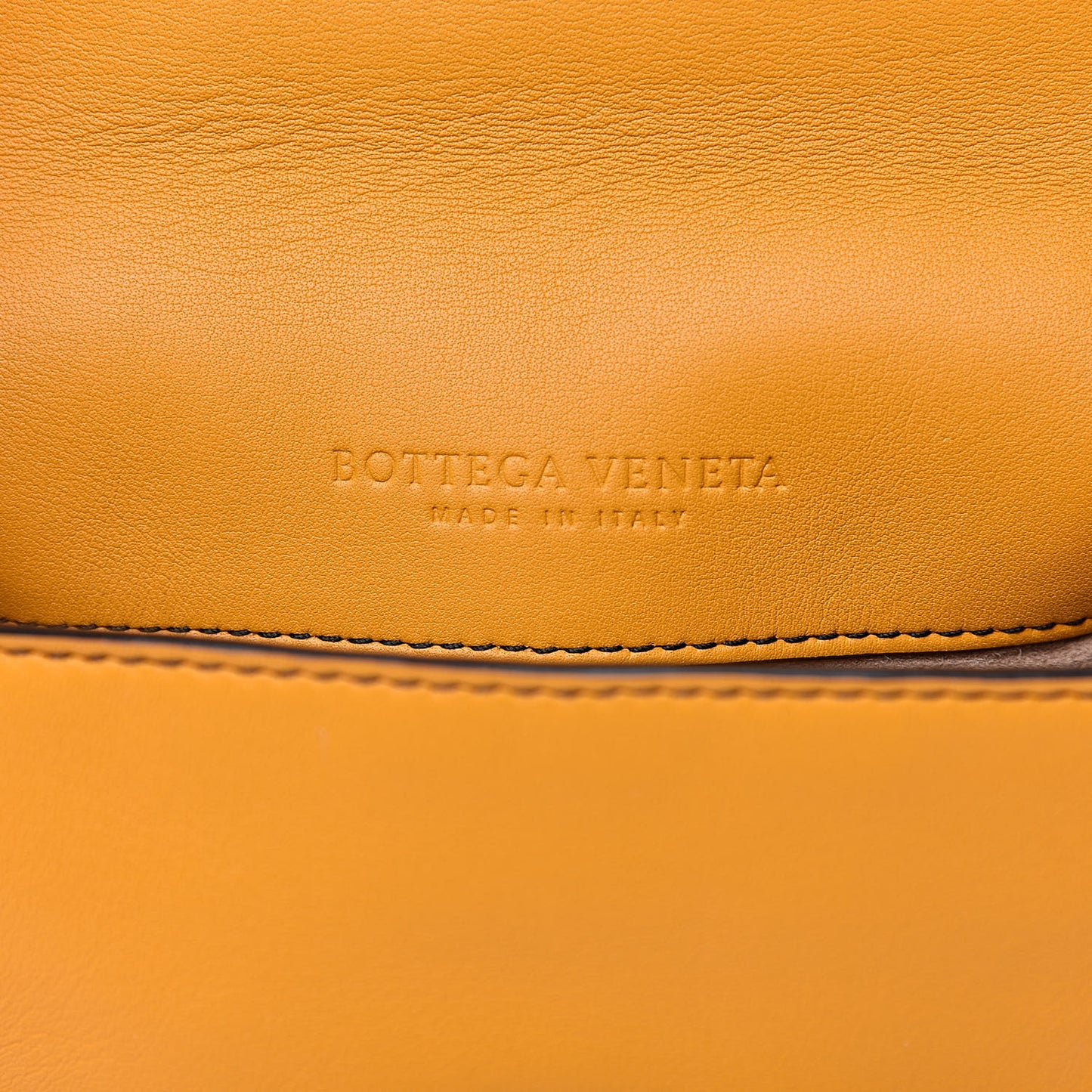 Nappa Intrecciato Small Nodini Flap Crossbody Marigold