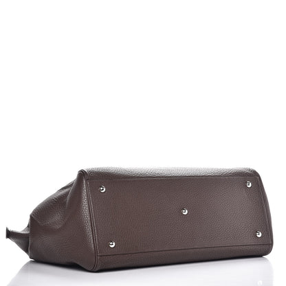 Hermes Taurillon Clemence Paris Bombay 37 Chocolate 4 of 12