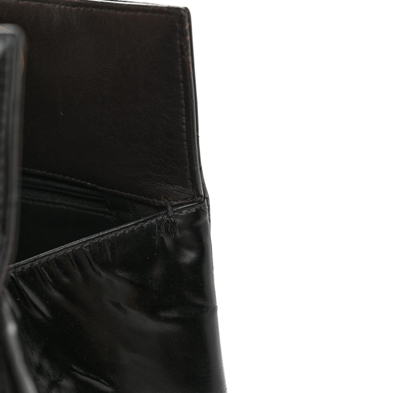 Chanel Patent Quilted Grand Shopping Tote GST Black 15 of 15