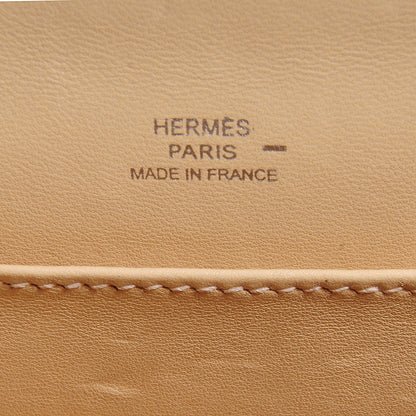 Hermes Lizard Kelly Pochette Clutch Beige 9 of 15