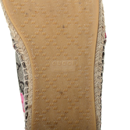 Gucci GG Supreme Monogram Blooms Espadrilles 38.5 Beige Multicolor Dry Rose 6 of 13