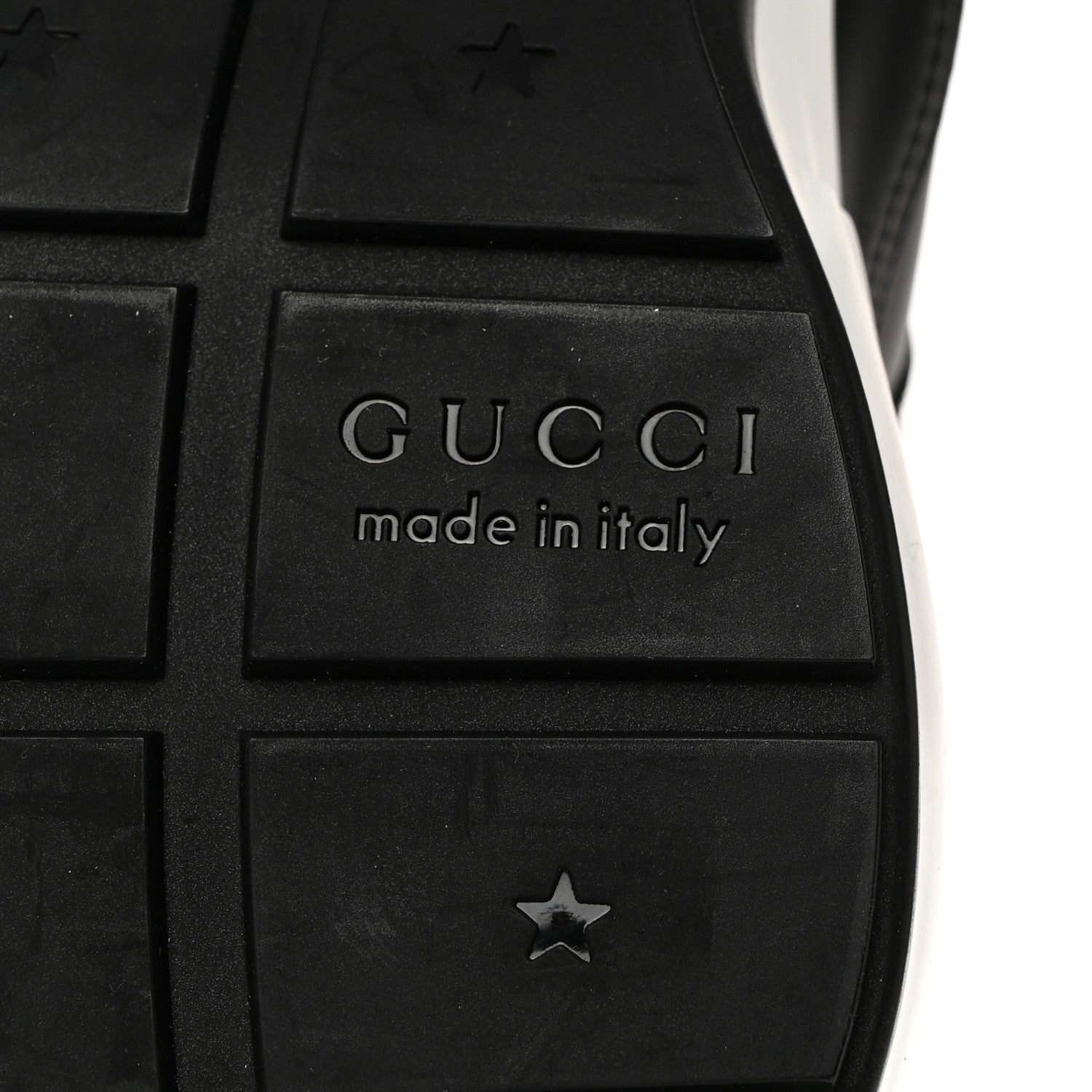 Gucci Apollo Calfskin Mens Rhyton Sneakers 8 Black 8 of 8