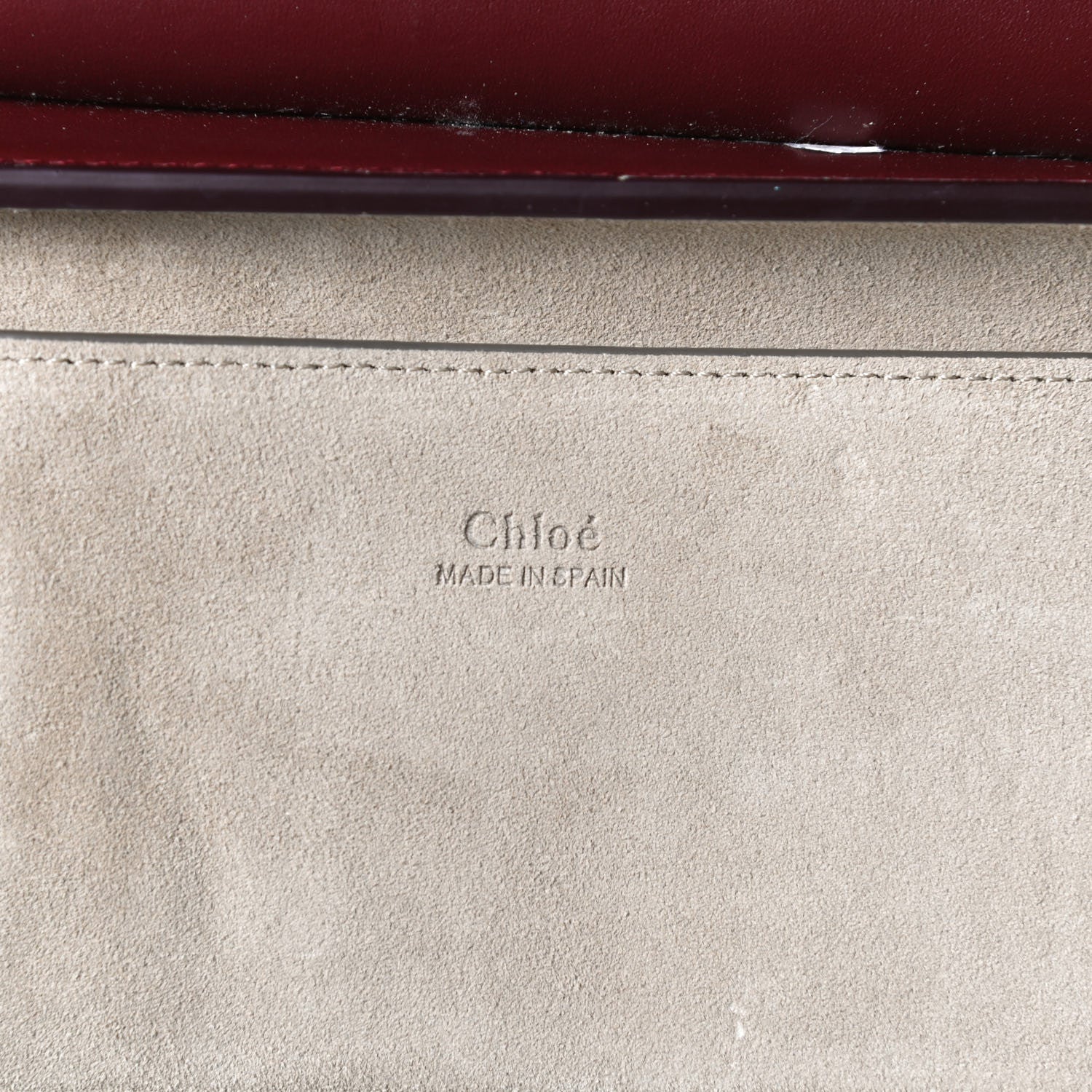 Chloe Suede Calfskin Small Faye Shoulder Bag Plum Purple 6 of 13