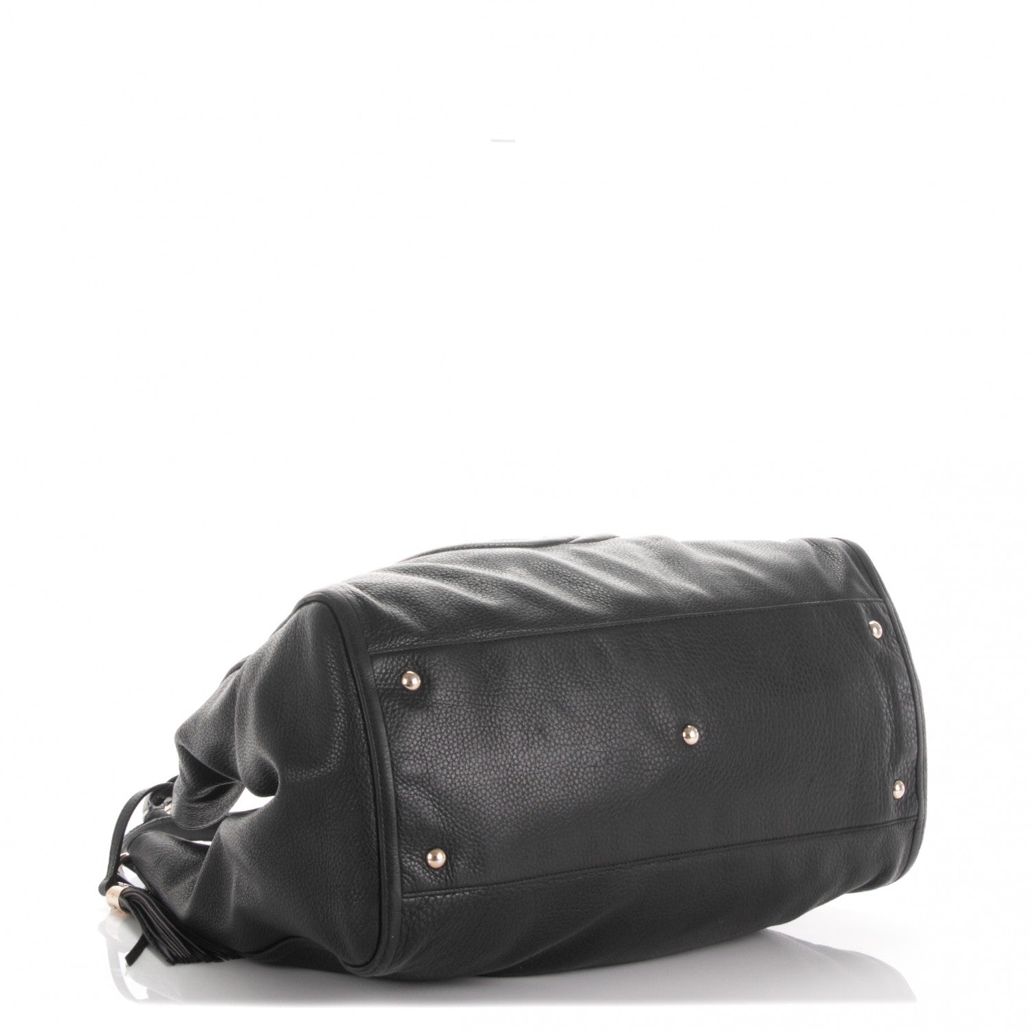 Gucci Pebbled Calfskin Large Soho Shoulder Bag Black 4 of 10
