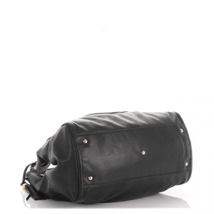 Gucci Pebbled Calfskin Large Soho Shoulder Bag Black 4 of 10