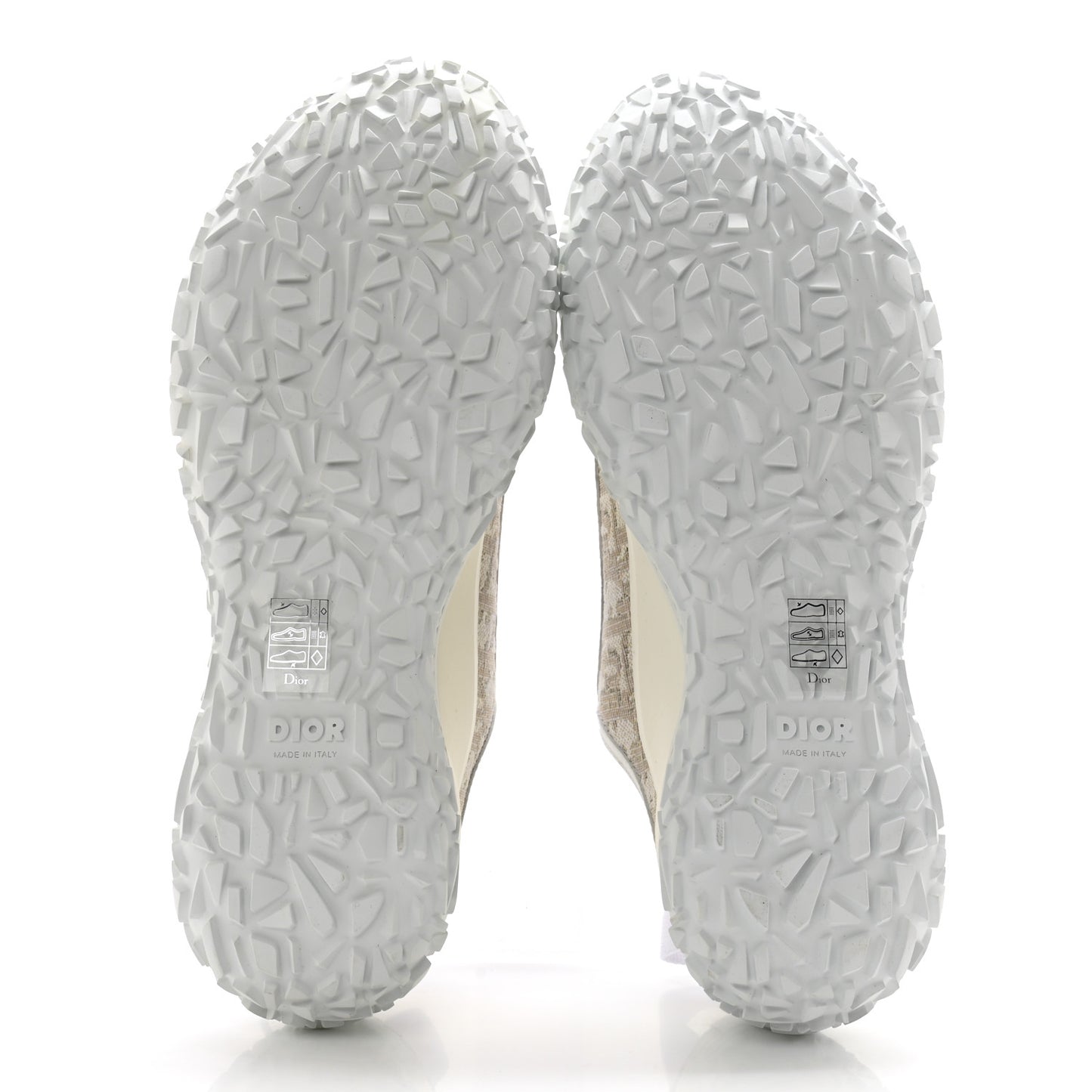 Jacquard Rubber Oblique Mens B28 Low Top Sneakers 42 White