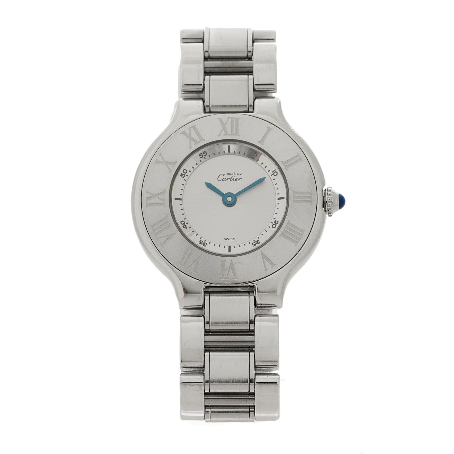 Cartier Stainless Steel 28mm Must De 21 Quartz Watch 1 of 4