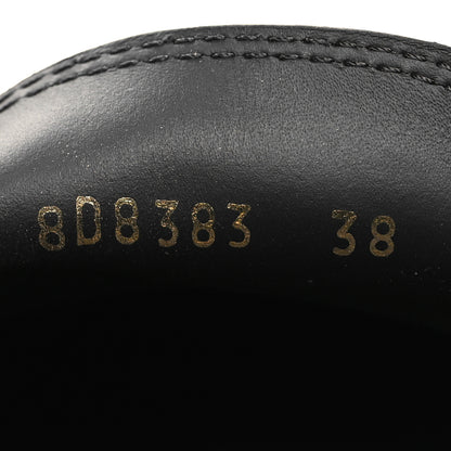 Fendi Vitello Abrasivato Fendigraphy 50mm Loafers 38 Black 6 of 8