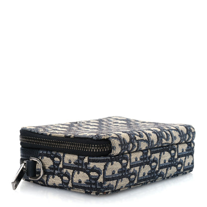 Christian Dior Oblique Pouch Navy Blue 4 of 11