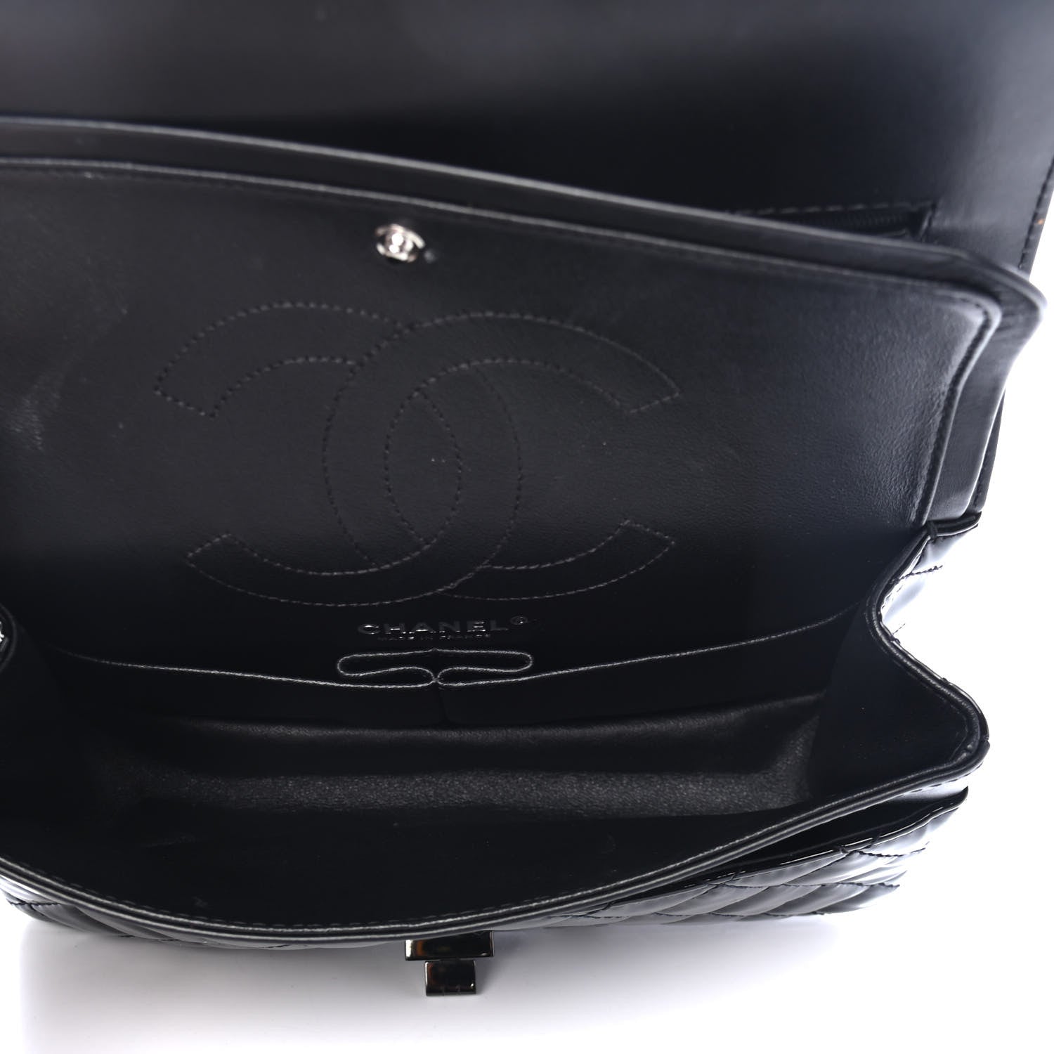 Chanel Patent Calfskin Quilted 2.55 Reissue 225 Flap So Black 4 of 4