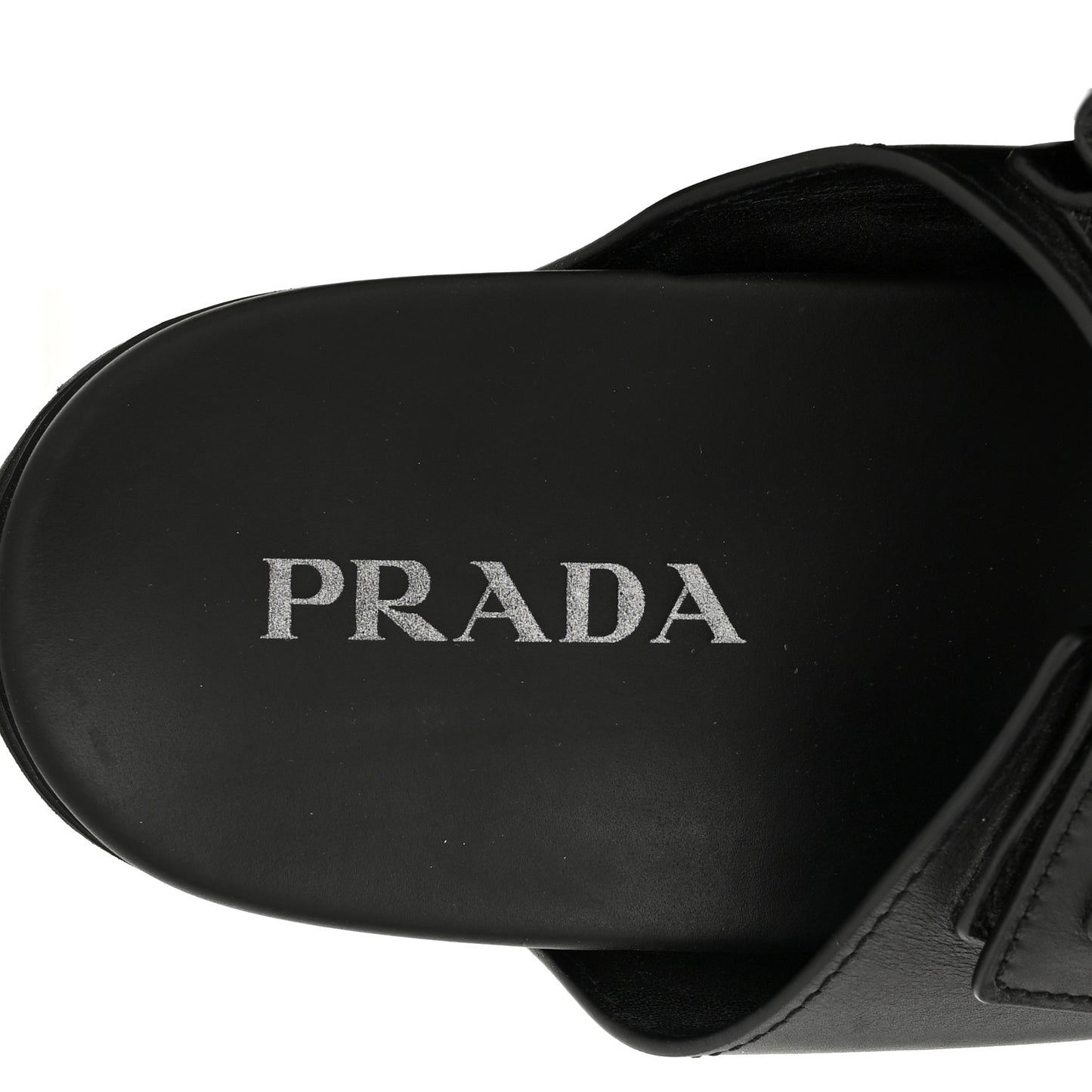Vitello Sport Triangle Logo Mens Strap Sandals 11 Black