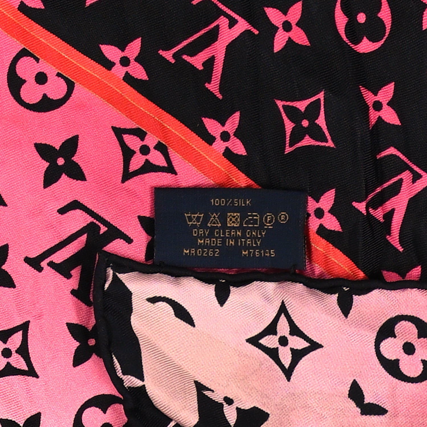 Louis Vuitton Silk Monogram Rising Confidential Square Scarf 70 Beige Multicolor 4 of 4