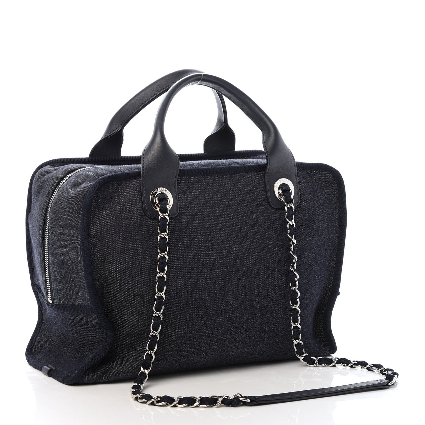 Denim Deauville Bowling Bag Dark Blue