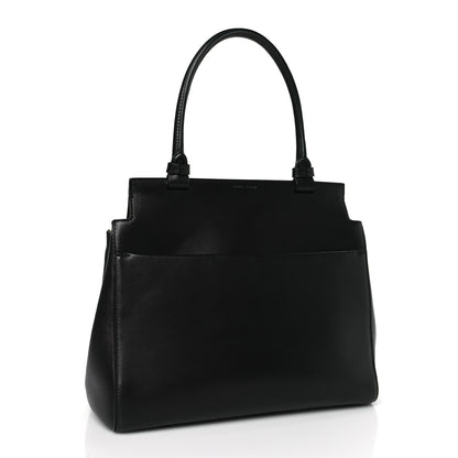 The Row Calfskin Sideby Top Handle Bag Black White Red 3 of 8
