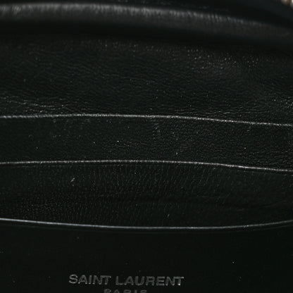 Saint Laurent Calfskin Matelasse Monogram Mini Lou Camera Bag Black 11 of 13