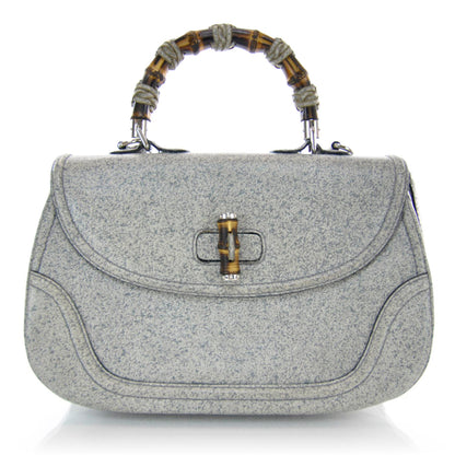 Gucci Leather New Bamboo Top Handle Bag 1 of 8