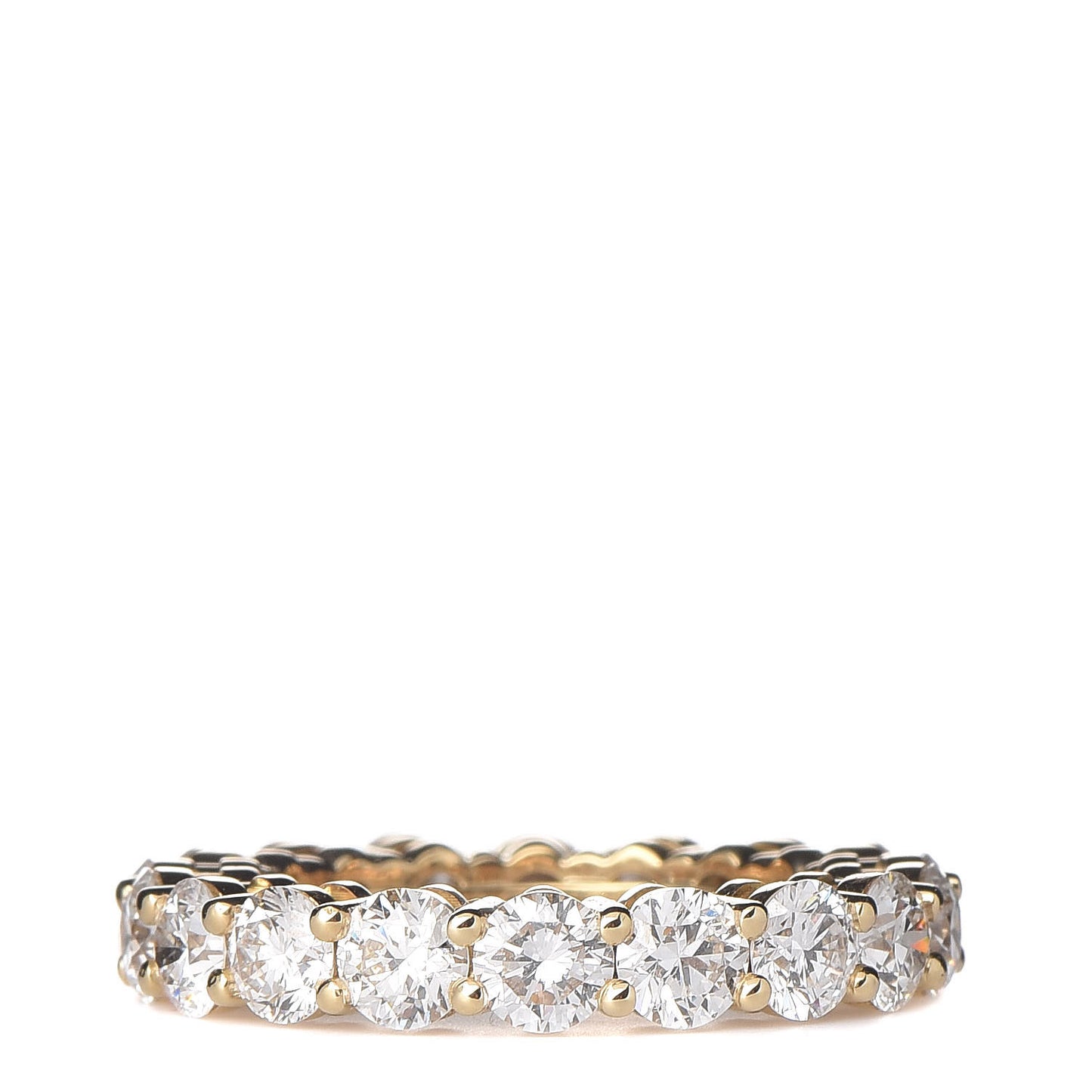 18K Yellow Gold Diamond Eternity Embrace Band Ring 4