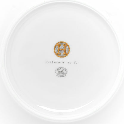 Hermes Porcelain Mosaique Au 24 Gold Breakfast Cup And Saucer Set Of 2 8 of 10