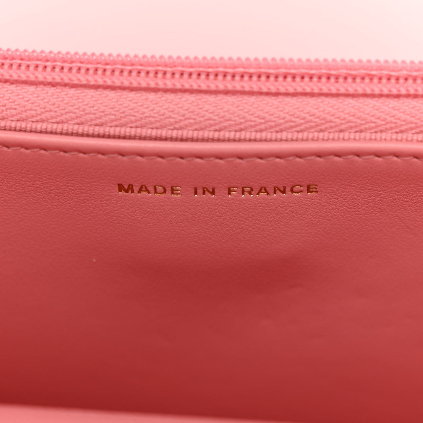 Caviar Quilted Wallet on Chain WOC Dark Pink