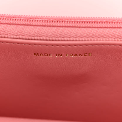 Chanel Caviar Quilted Wallet on Chain WOC Dark Pink 7 of 11