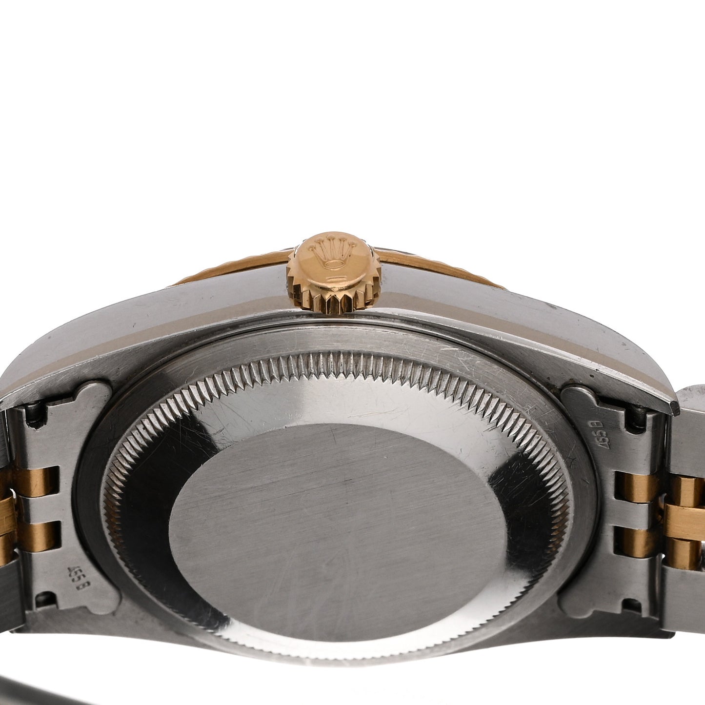 Stainless Steel 18K Yellow Gold 36mm Oyster Perpetual Datejust Watch White Arabic 16233