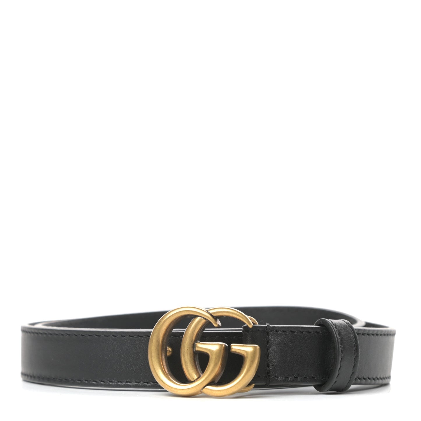 Calfskin Double G 20mm Belt 75 30 Black
