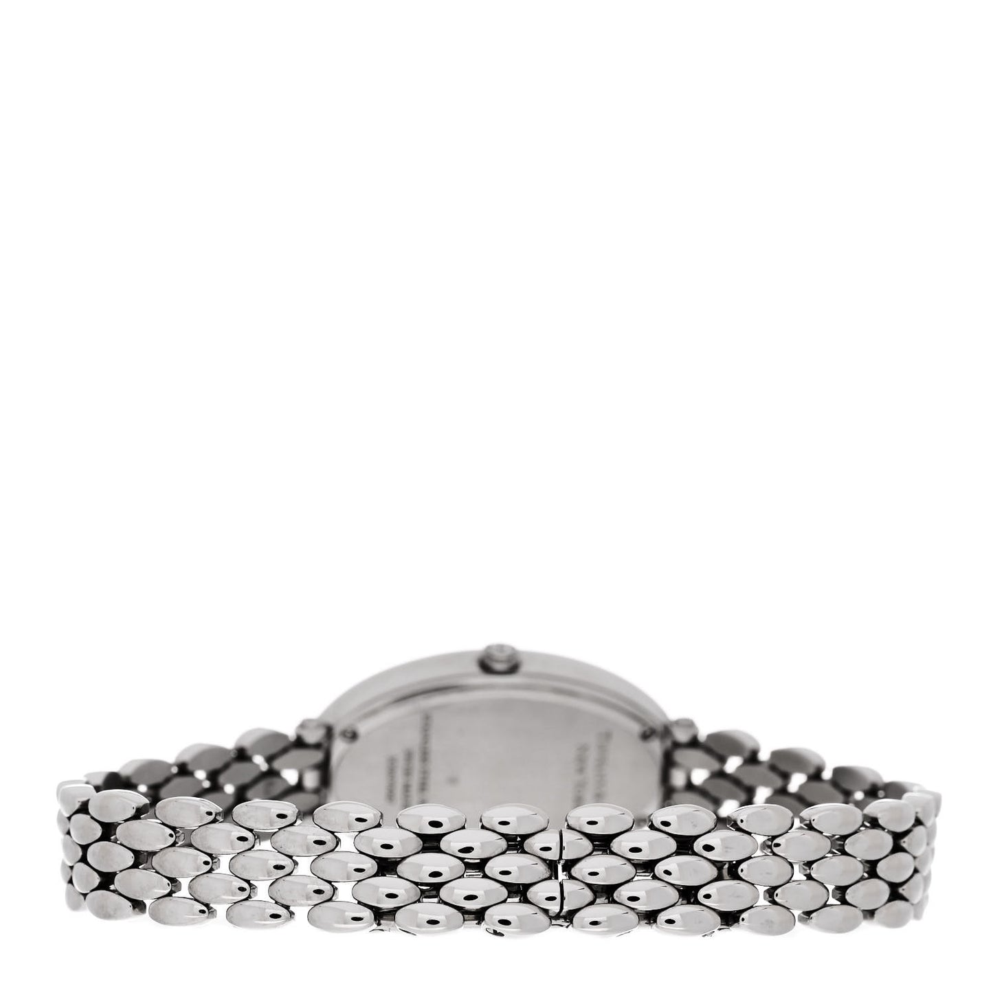 Stainless Steel Diamond 21mm 2-Hand Cocktail Quartz Watch