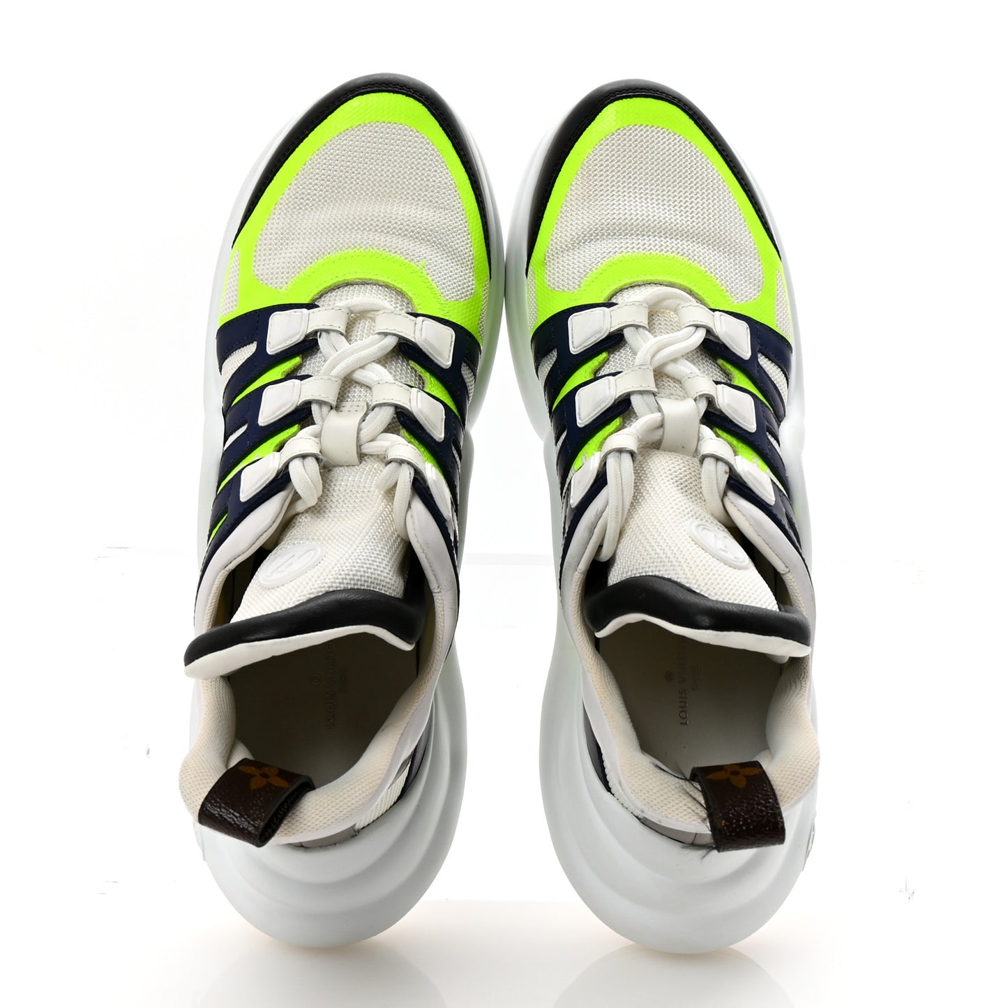 Calfskin Technical Nylon Monogram LV Archlight Sneakers 41 Fluo Yellow