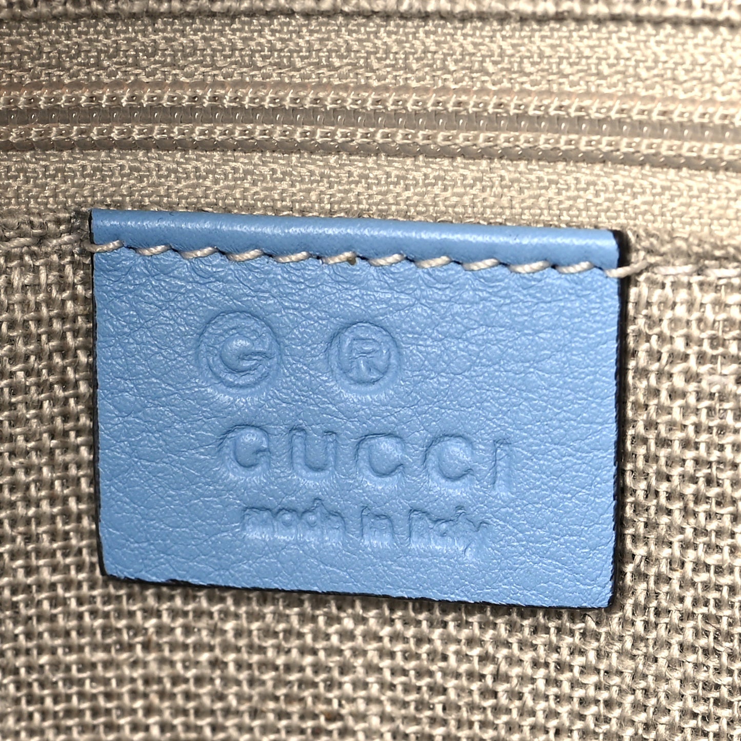 Microguccissima Medium Dome Bag Mineral Blue