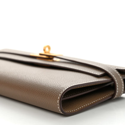 Hermes Epsom Kelly Longue Wallet Etoupe 12 of 15