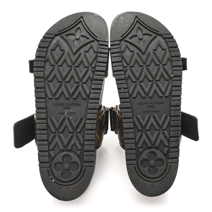 Louis Vuitton Monogram Bom Dia Mule Sandals 36.5 Black 6 of 9