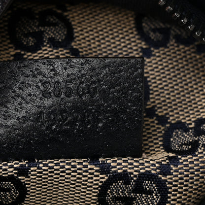Gucci GG Monogram Web Double Pocket Belt Bag Navy 7 of 11
