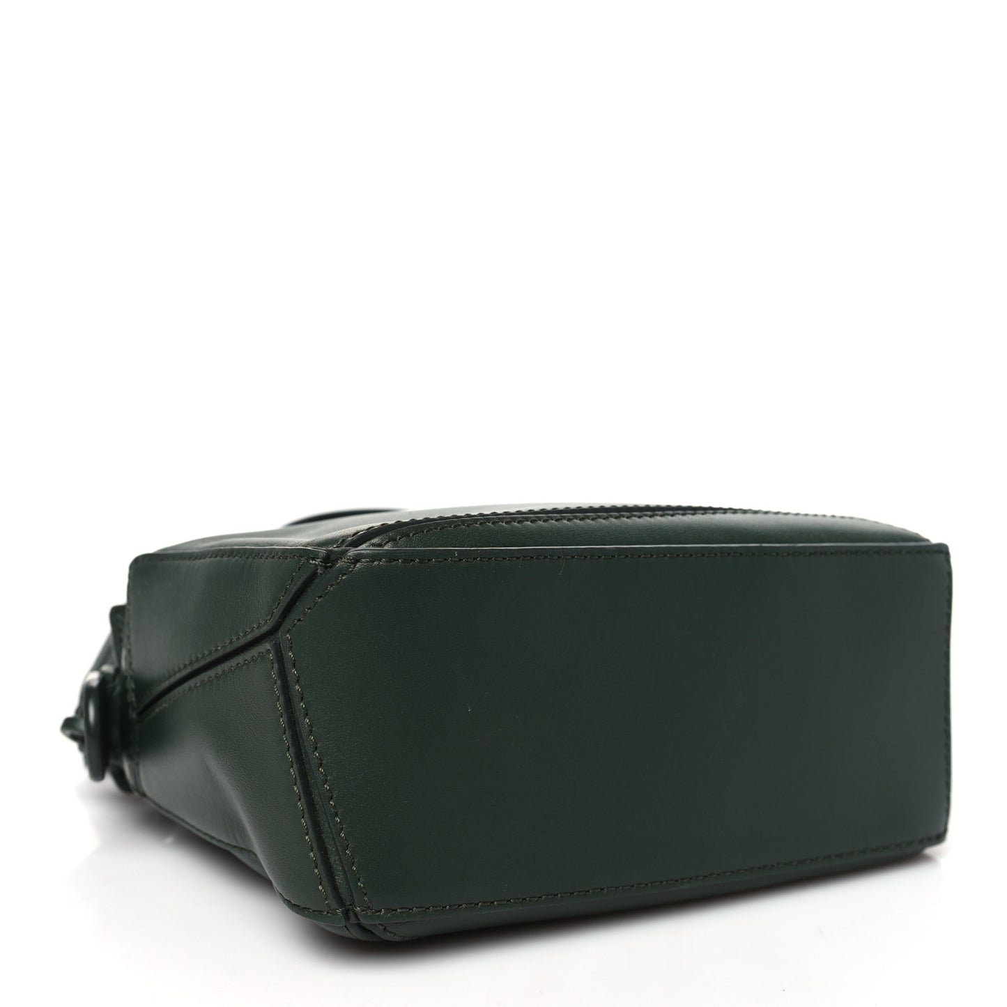 Satin Calfskin Mini Puzzle Bag Vintage Khaki