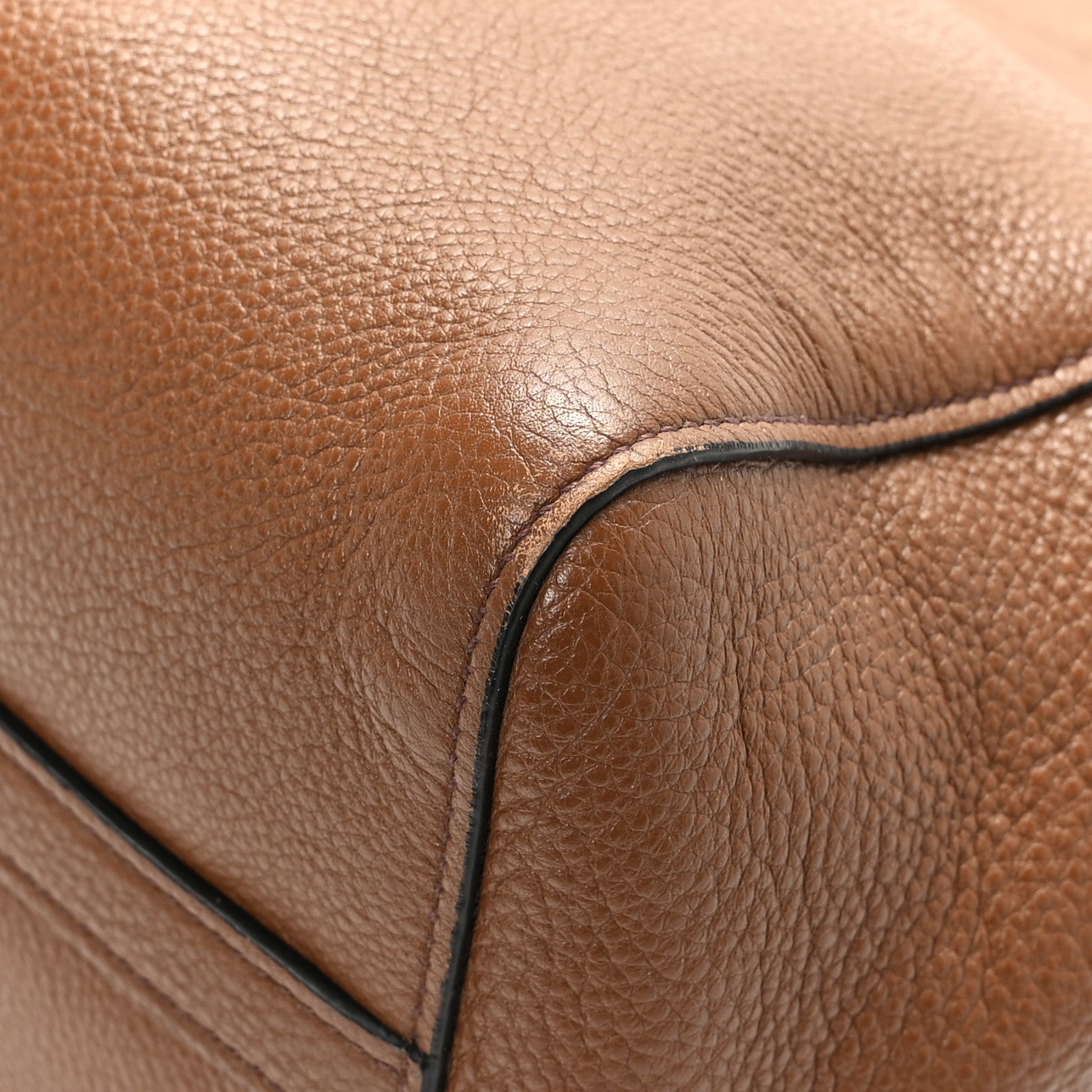 Prada Vitello Daino Tote Palissandro 10 of 10