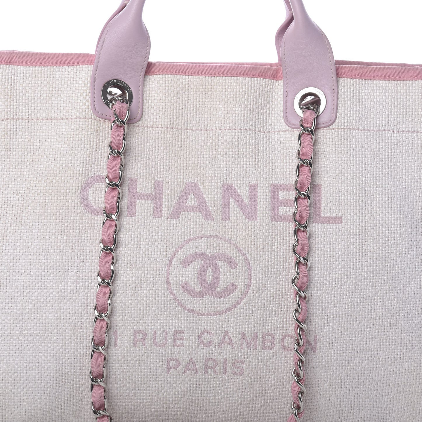 Canvas Medium Deauville Tote Pink