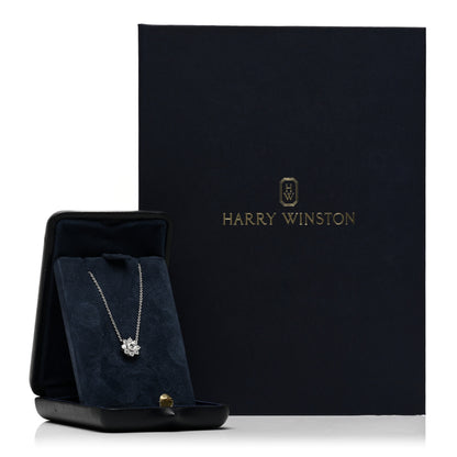 Harry Winston Platinum Diamond Petite Sunflower Pendant Necklace 5 of 5
