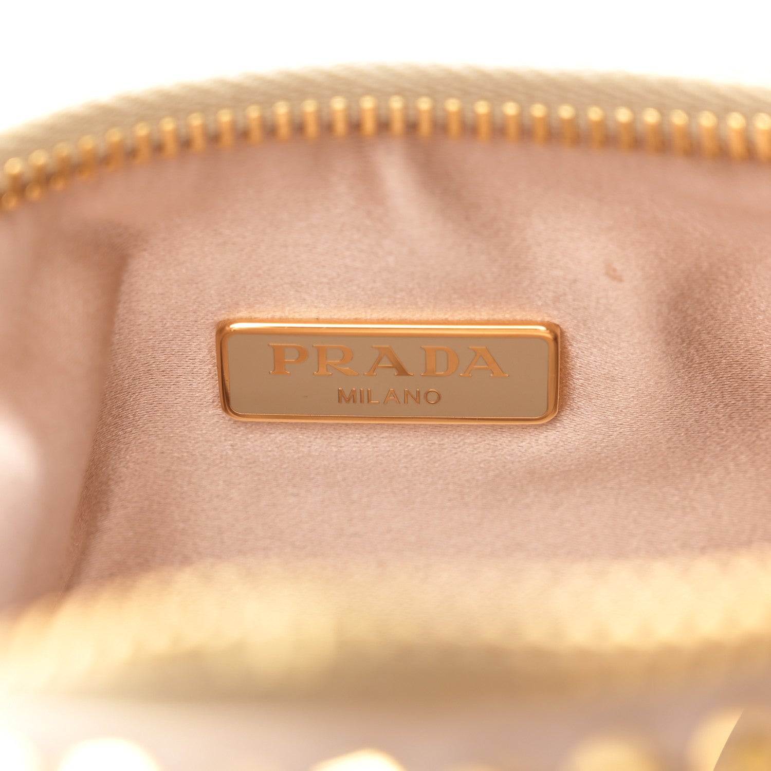 Prada Satin Crystal Re-Edition 2005 Shoulder Bag Platino 6 of 14