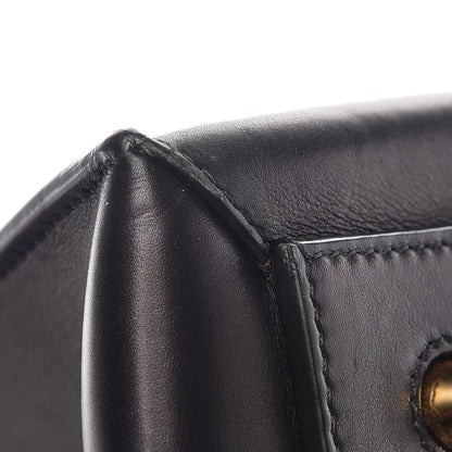 Celine Smooth Calfskin Medium Bi-Color Edge Shoulder Bag Black Navy 9 of 10
