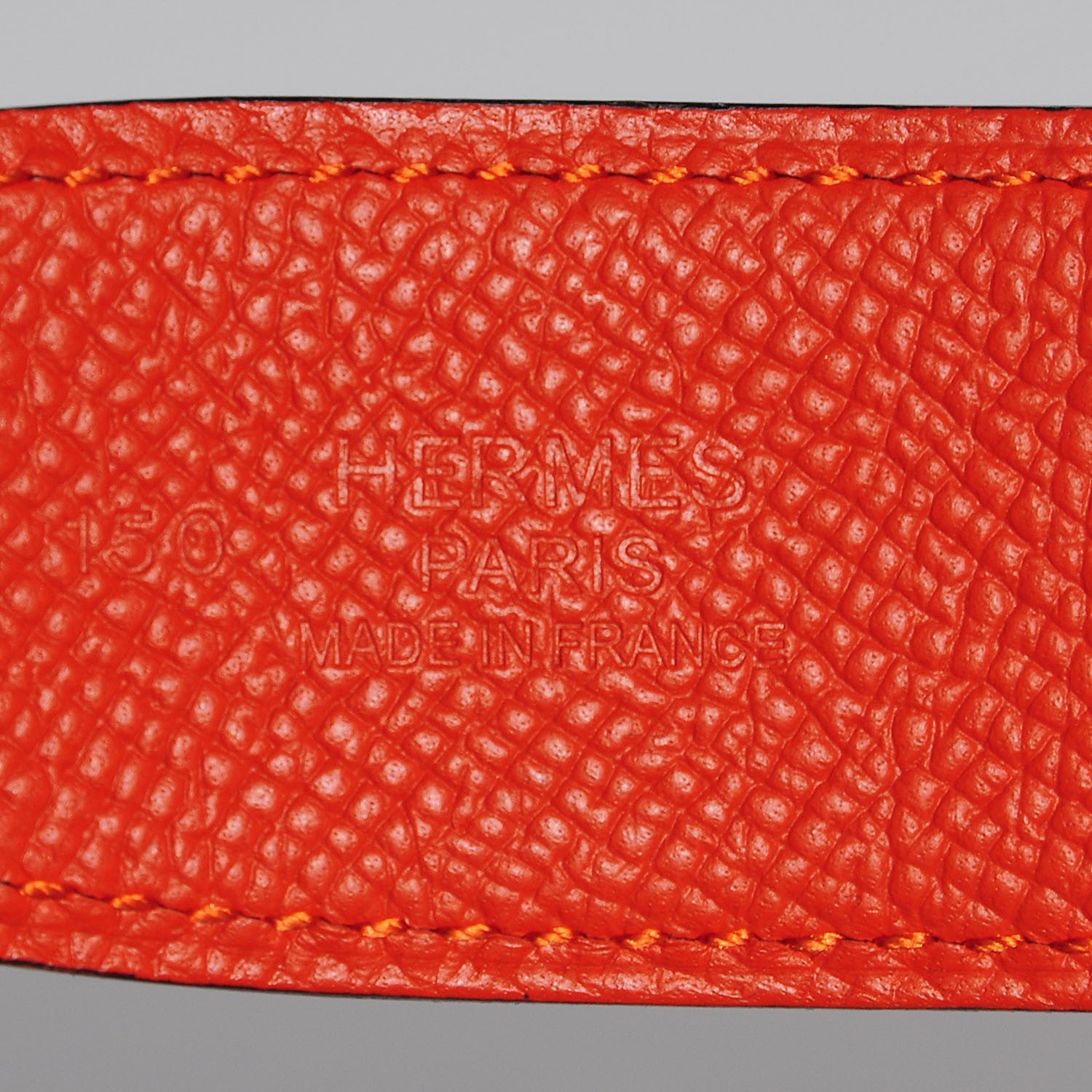 Hermes Epsom Swift 32mm H Belt 90 Feu White 3 of 7