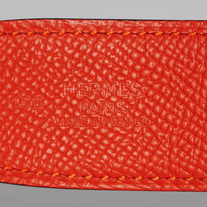 Hermes Epsom Swift 32mm H Belt 90 Feu White 3 of 7