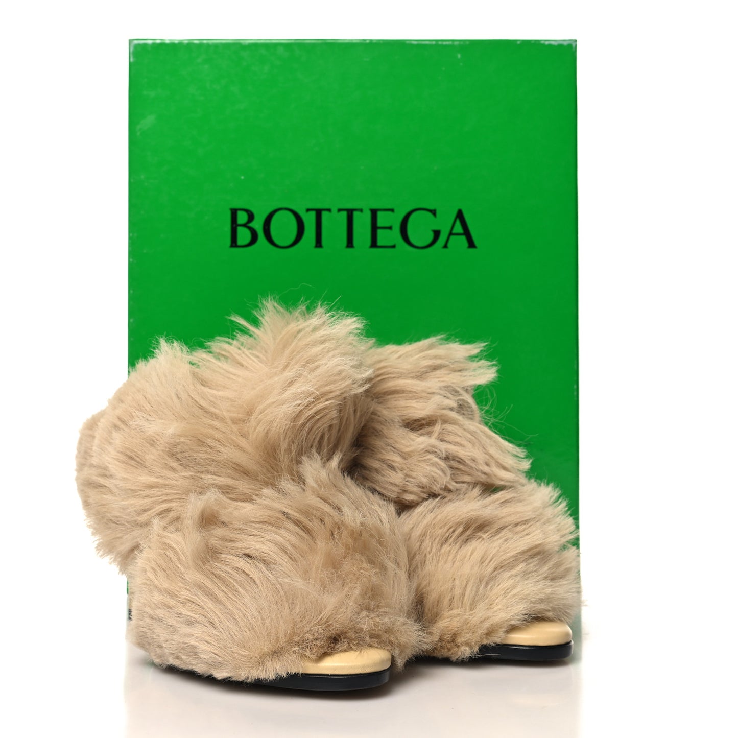 Shearling Curve Soft Poodle Slide Sandals 37 Heirloom