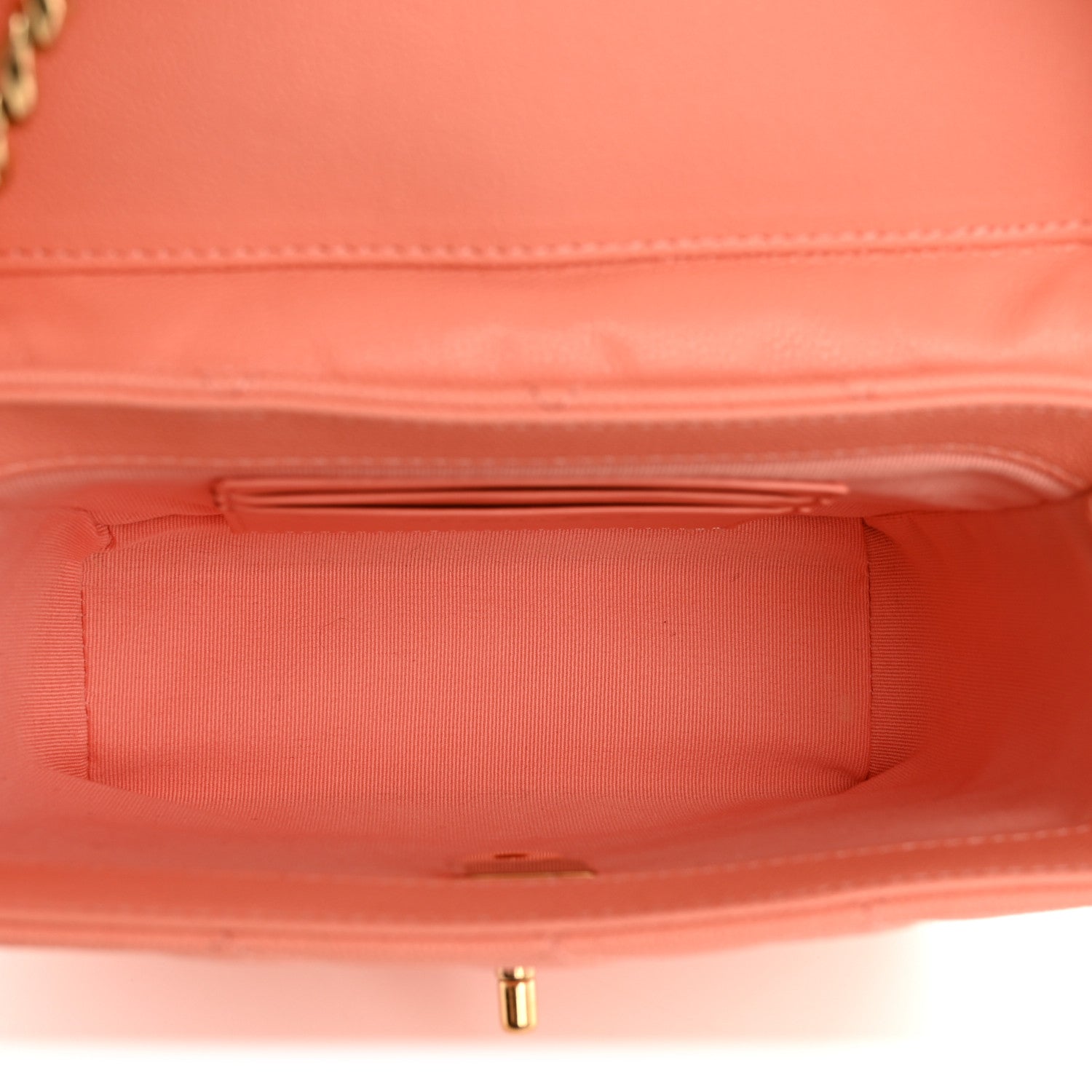 Chanel Caviar Quilted Handy Box Vanity Case Orange 5 of 11