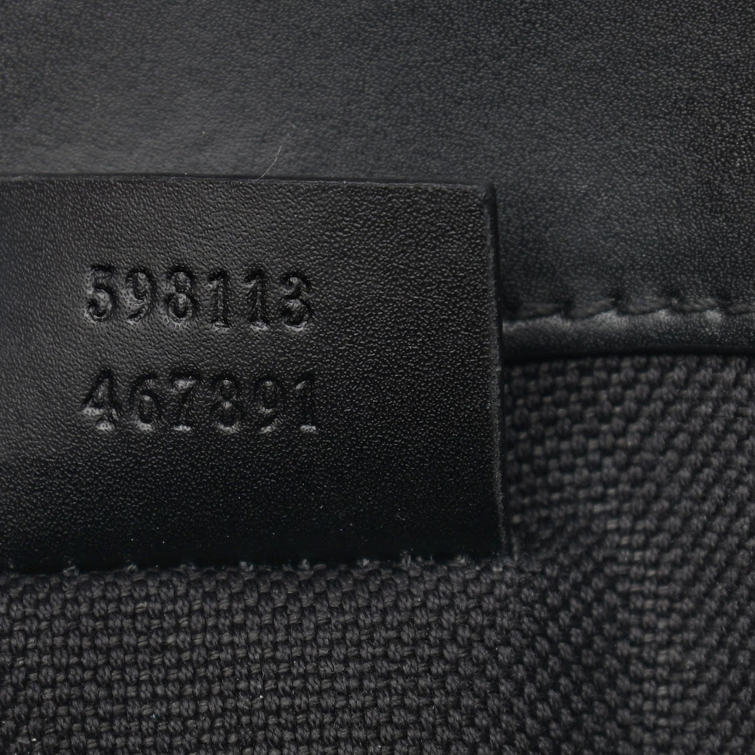 Gucci GG Supreme Monogram Web Slim Belt Bag Black Grey 7 of 12