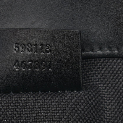 Gucci GG Supreme Monogram Web Slim Belt Bag Black Grey 7 of 12