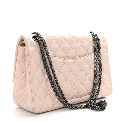 Chanel Calfskin Vivid Stitched 2.55 Reissue 226 Flap Light Pink 3 of 11