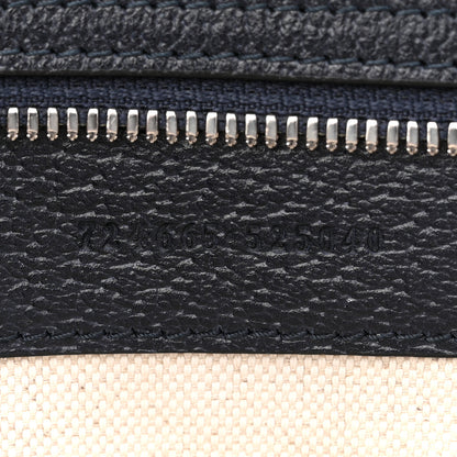 Gucci GG Supreme Monogram Textured Dollar Calfskin Large Ophidia Tote Bag Black Blue 7 of 12