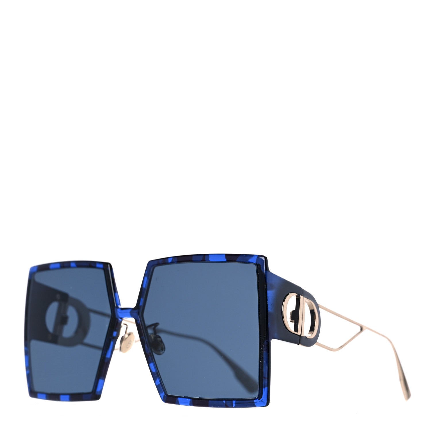 Christian Dior Acetate Square 30 Montaigne Sunglasses Blue 1 of 8