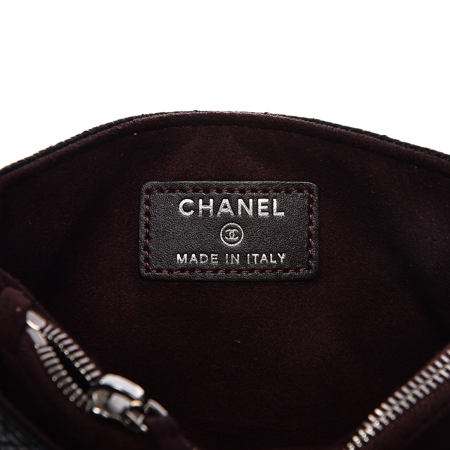 Chanel Caviar Quilted Mini Phone Holder Clutch Black 6 of 8