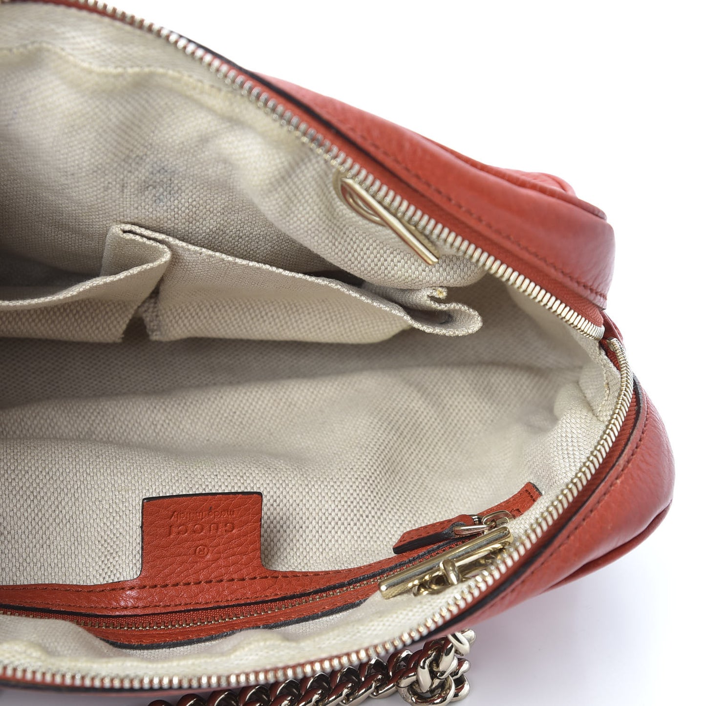 Pebbled Calfskin Small Soho Bowler Tabasco Red