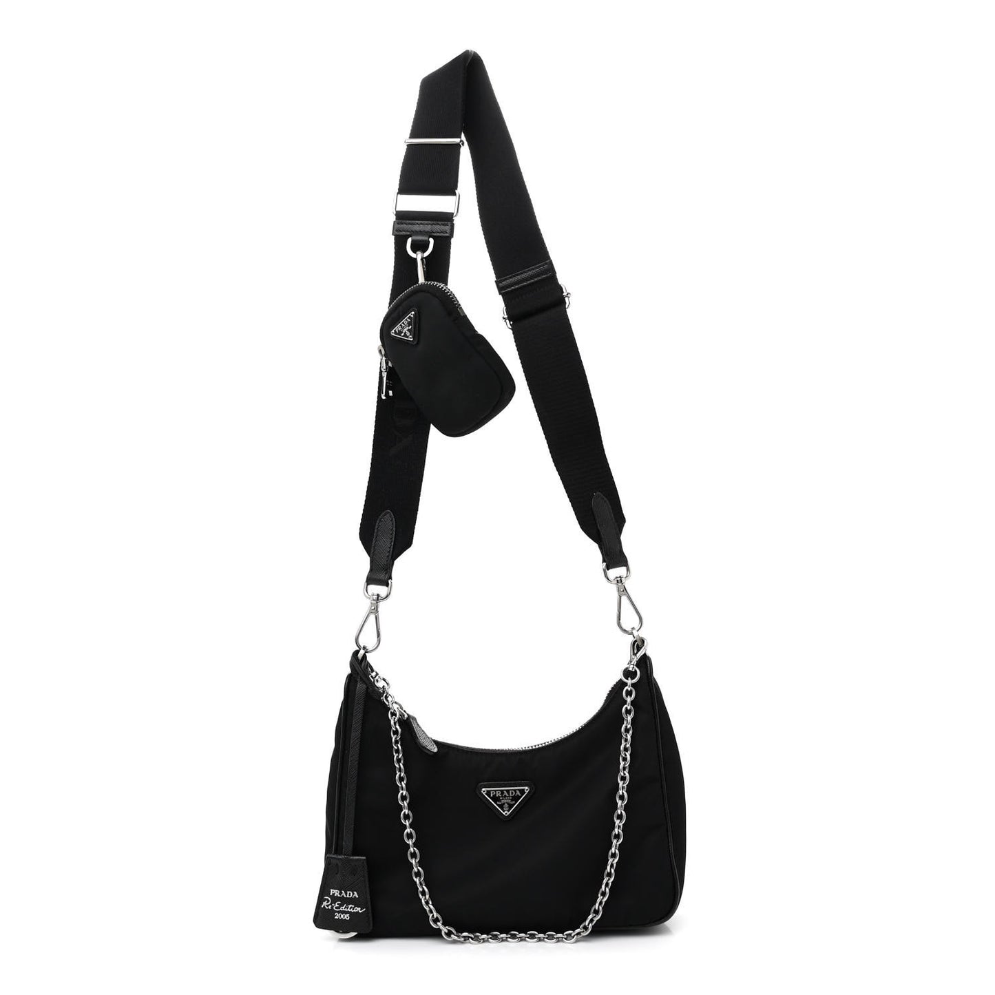 Nylon Re-Edition 2005 Shoulder Bag Black